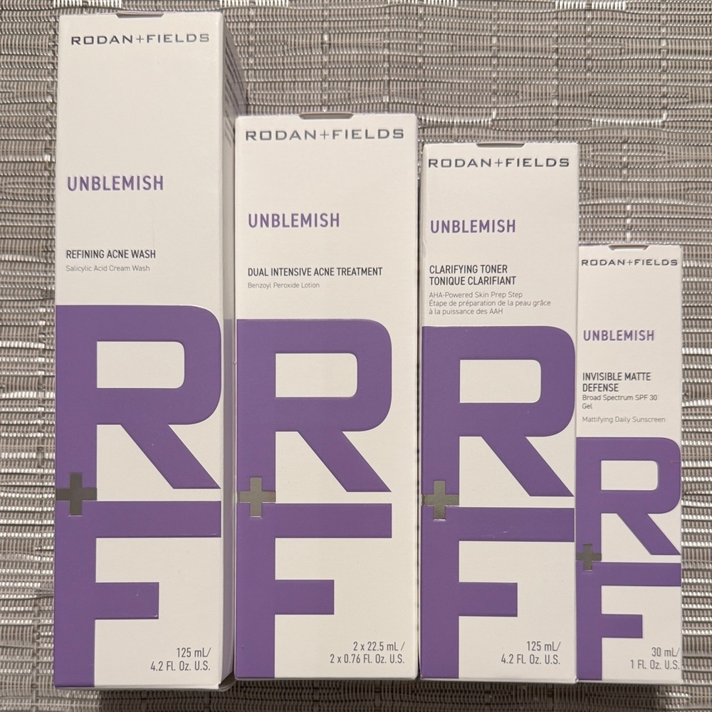 Rodan + Fields Unblemish Skincare Set - BRAND NEW